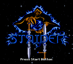 Strider II Title Screen
